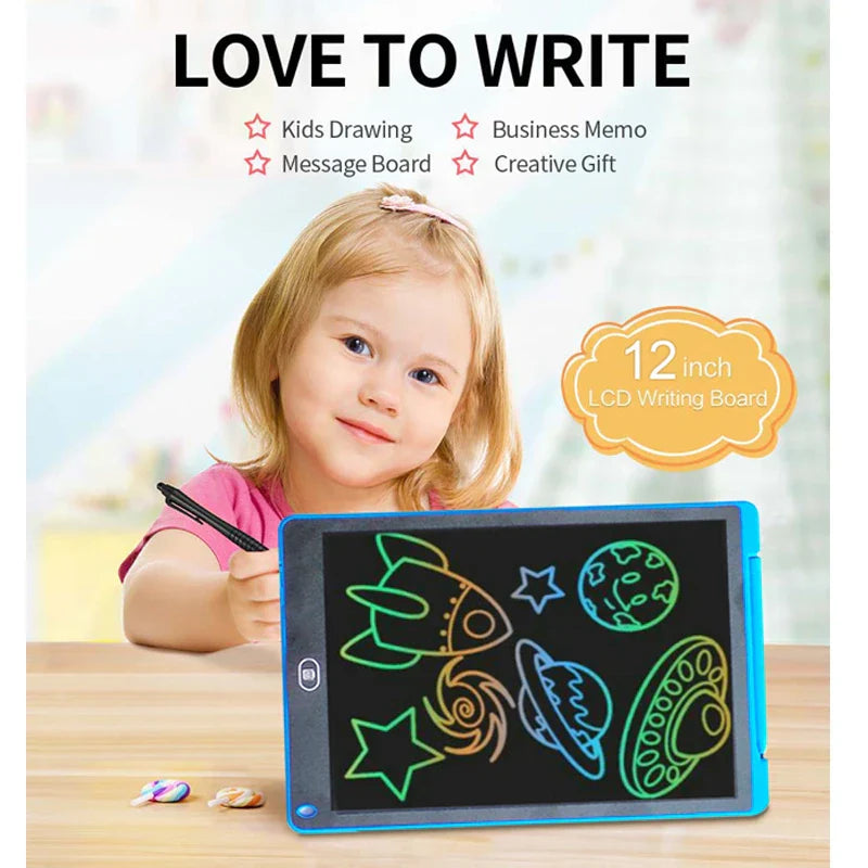 8.5" Blue LCD Kids Writing Tablet for Ages 1-12