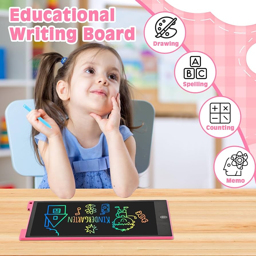 8.5" Blue LCD Kids Writing Tablet for Ages 1-12